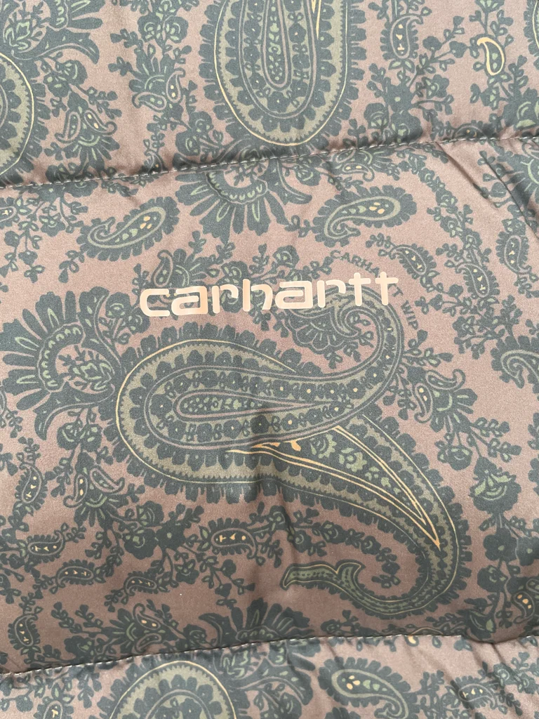 Carhartt Springfield Puffer Jacket Paisley Brown Black Mens M New With Tag – photo 2